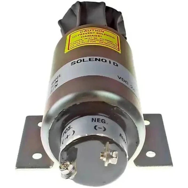 24V Stop Solenoid 226 - 4630 for Mitsubishi Engine S12A Kohler Generator 750REOZM - Fab Heavy Parts