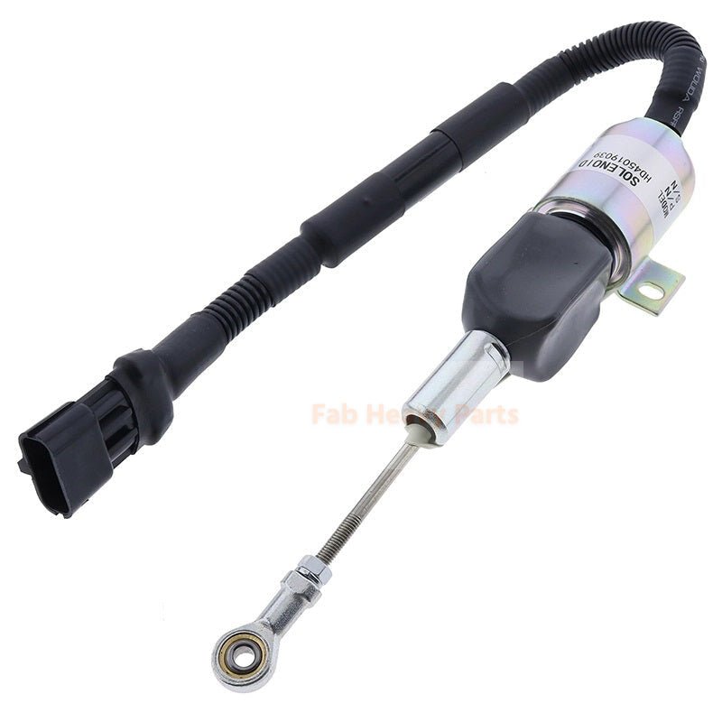 24V Stop Solenoid 504017345 Fits for CASE Wheeled Excavator WX170 WX200 - Fab Heavy Parts