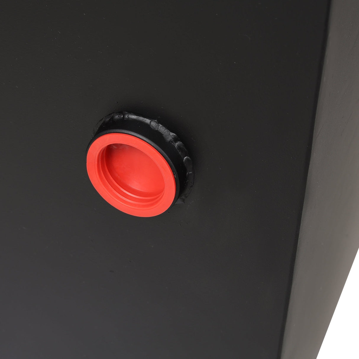 25 Gallon 12 Gauge Steel Hydraulic Fluid Reservoir Tank with Inlet 2' FNPT and Outlet 1 - 1/4' FNPT Side Vertical - Mount With Temp and Sight Gauge - Fab Heavy Parts