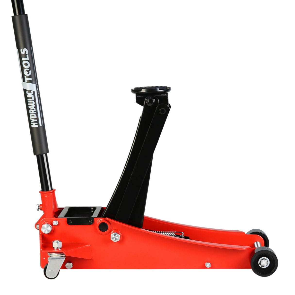 2.5 Ton Low Profile Floor Jack Steel Racing with Dual Pistons Quick Lift Pump Lifting Range 3.5" - 19.5" - Fab Heavy Parts