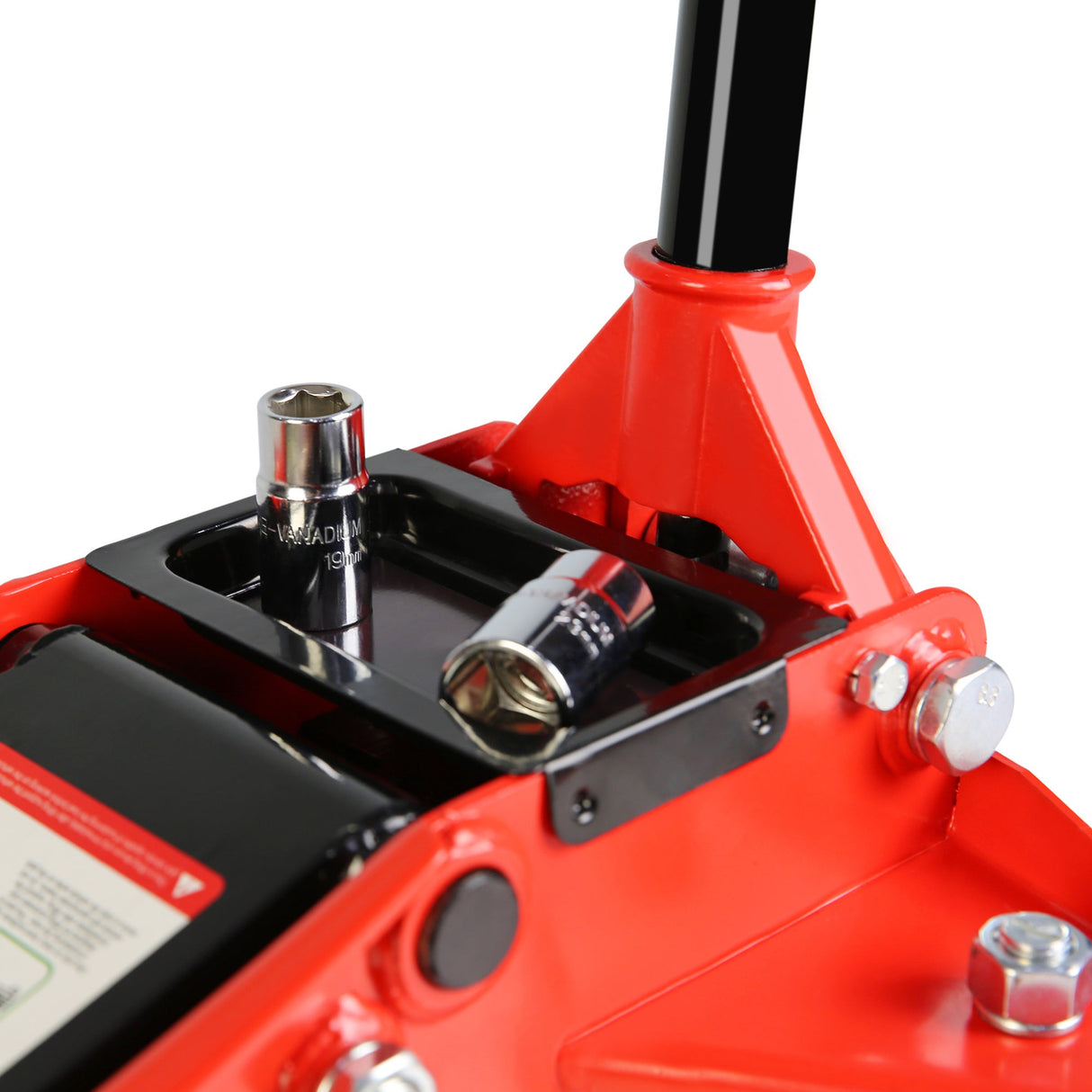 2.5 Ton Low Profile Floor Jack Steel Racing with Dual Pistons Quick Lift Pump Lifting Range 3.5" - 19.5" - Fab Heavy Parts