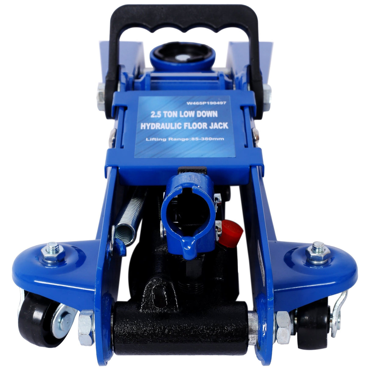 2.5 Ton Low Profile Heavy - Duty Steel Racing Floor Jack with Single Piston Lift Pump Lifting Range 3.5" - 14.50" - Fab Heavy Parts