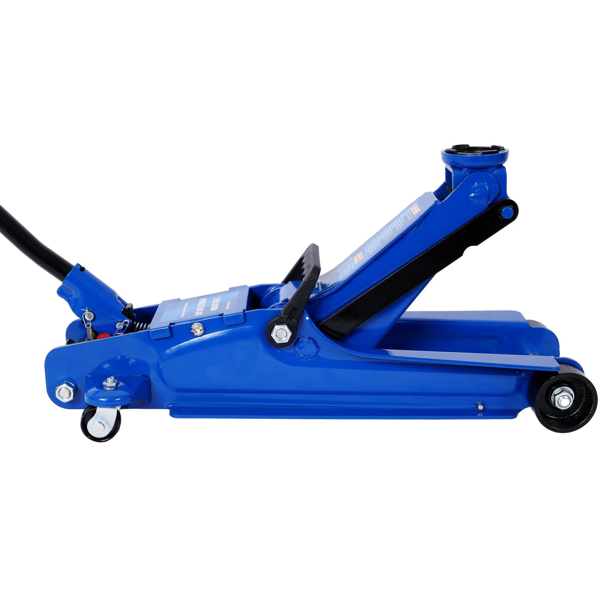 2.5 Ton Low Profile Heavy - Duty Steel Racing Floor Jack with Single Piston Lift Pump Lifting Range 3.5" - 14.50" - Fab Heavy Parts