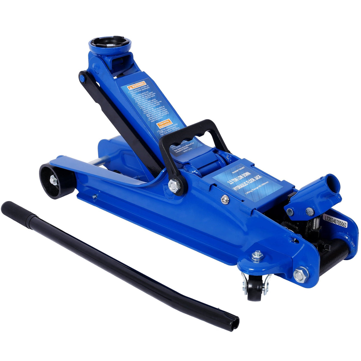 2.5 Ton Low Profile Heavy - Duty Steel Racing Floor Jack with Single Piston Lift Pump Lifting Range 3.5" - 14.50" - Fab Heavy Parts