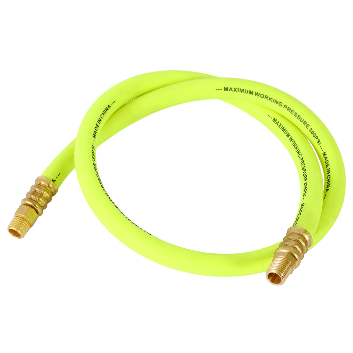 引き込み式エアホースリール 3/8" インチ x 50フィート ヘビーデューティー スチール 自動巻き戻し 空気圧工業グレード ゴム 300 PSI - ブラック