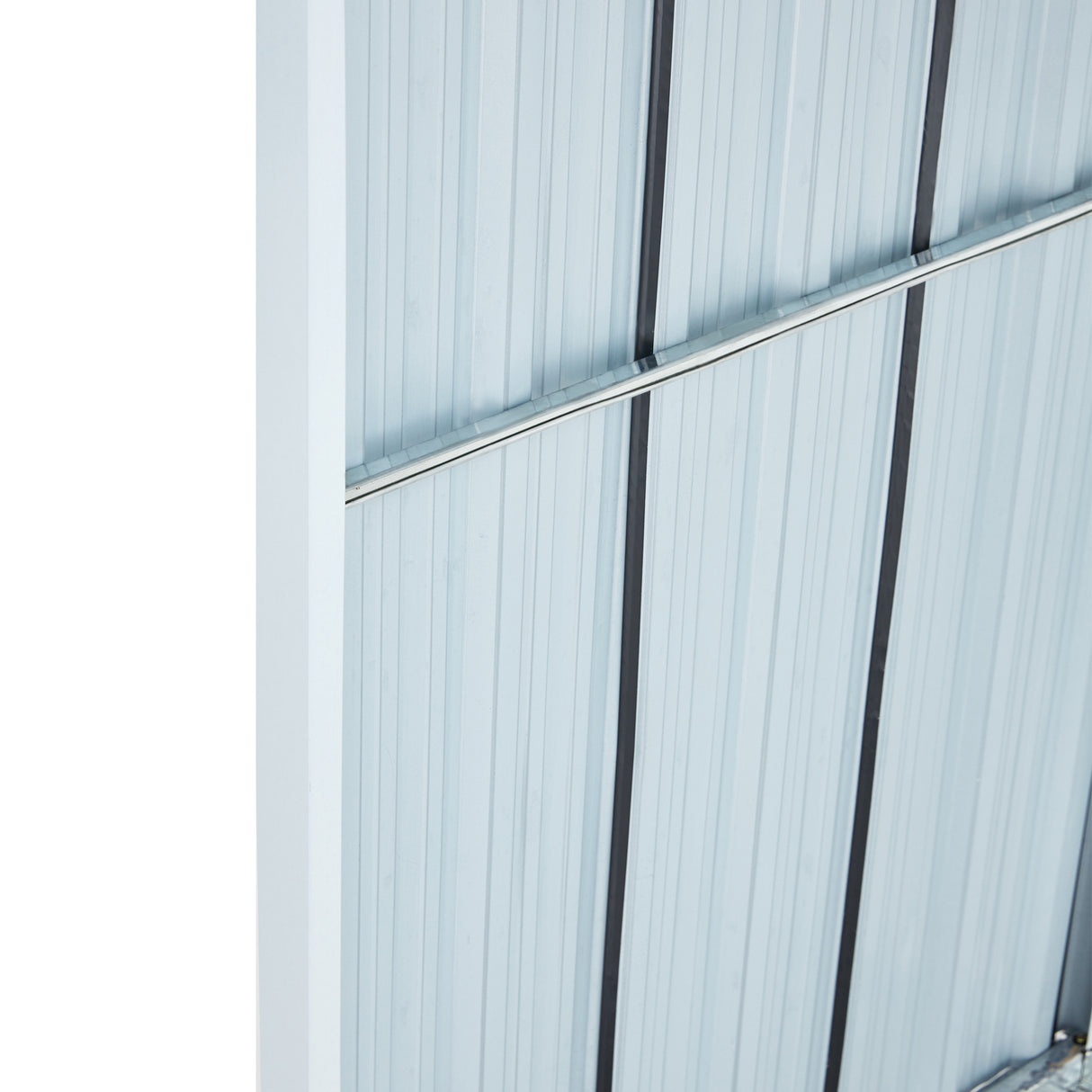 Firewood Rack Log Holder Storage with Roof Stand Gray Galvanized Steel 129.9"