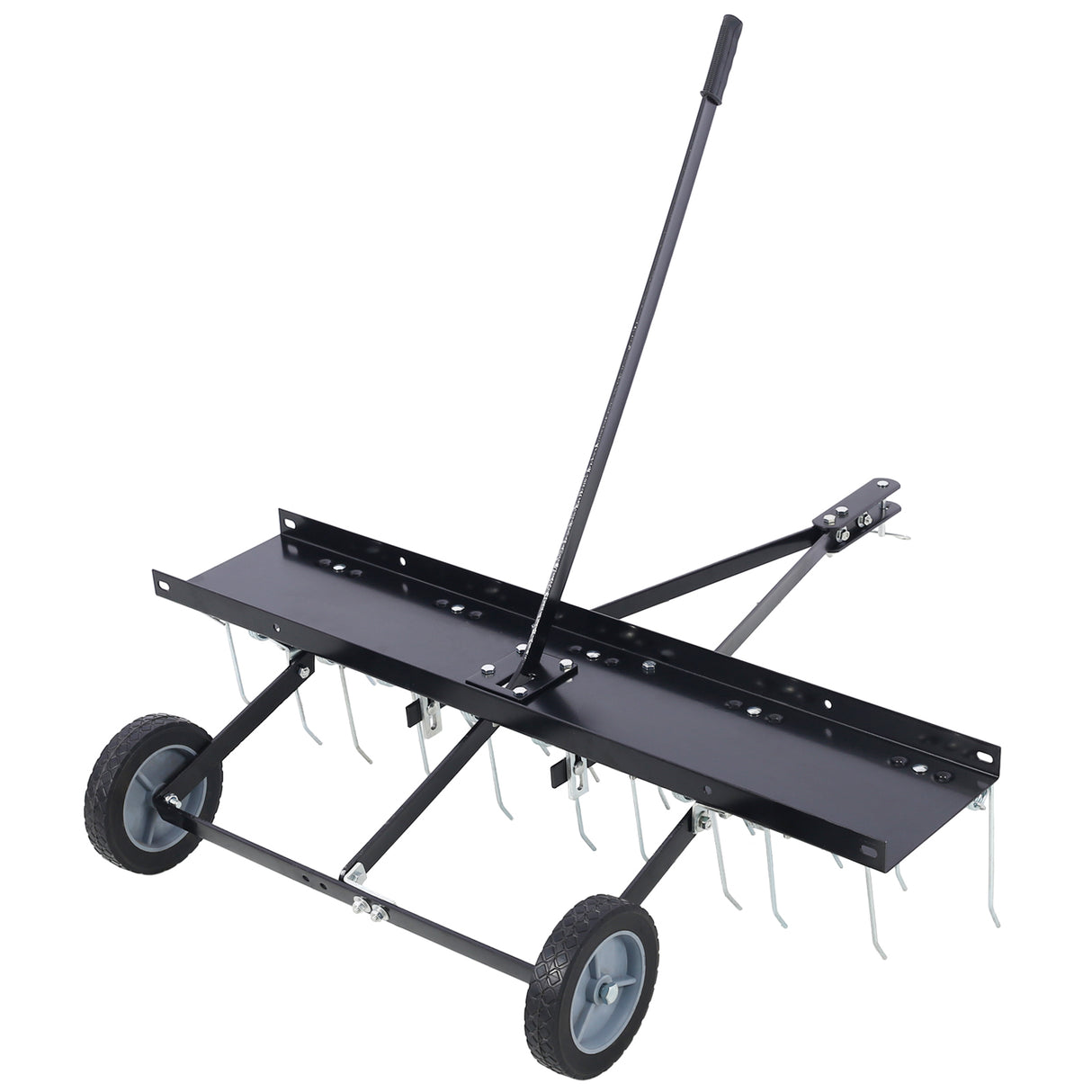 40-Inch Lawn Sweeper Tow Behind Dethatcher--Black