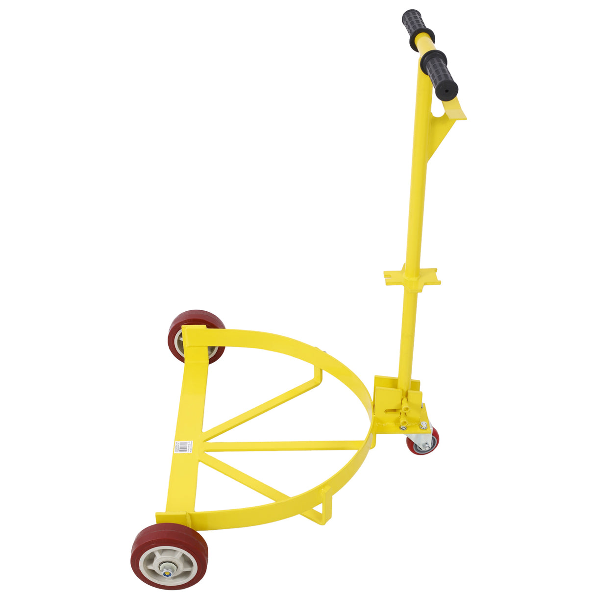 55 Gallon Low Profile Drum Dolly 1200 lb Capacity Steel--Yellow