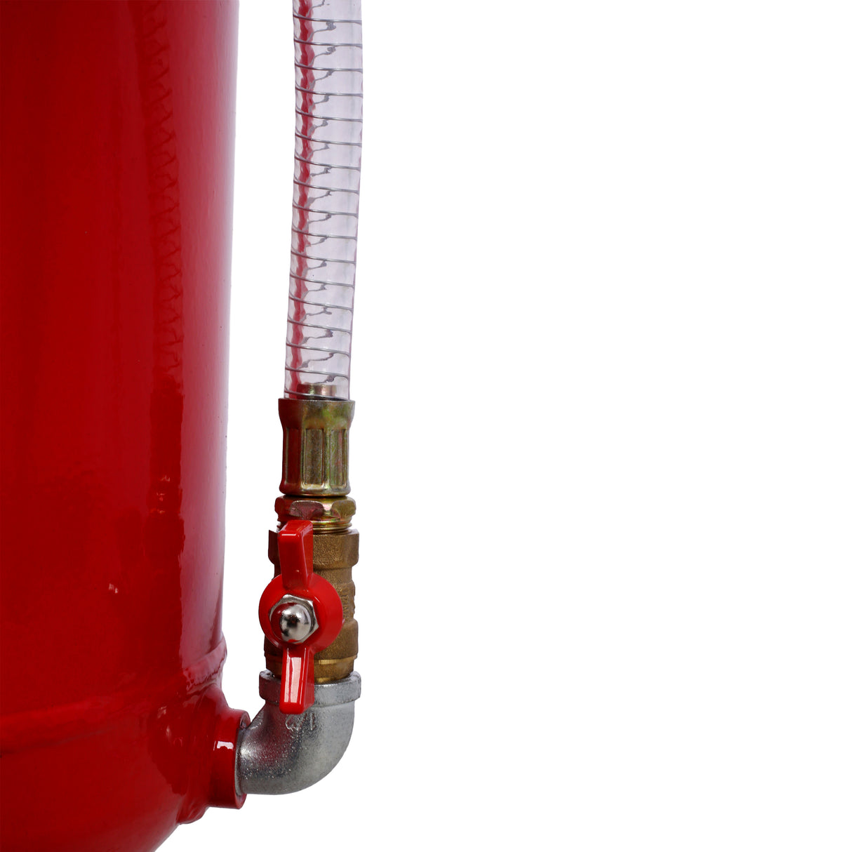 24L 6.3 Gallon Air Pneumatic Waste Oil Extractor Portable Oil Drain Tank Professional Integrated Level Gauge