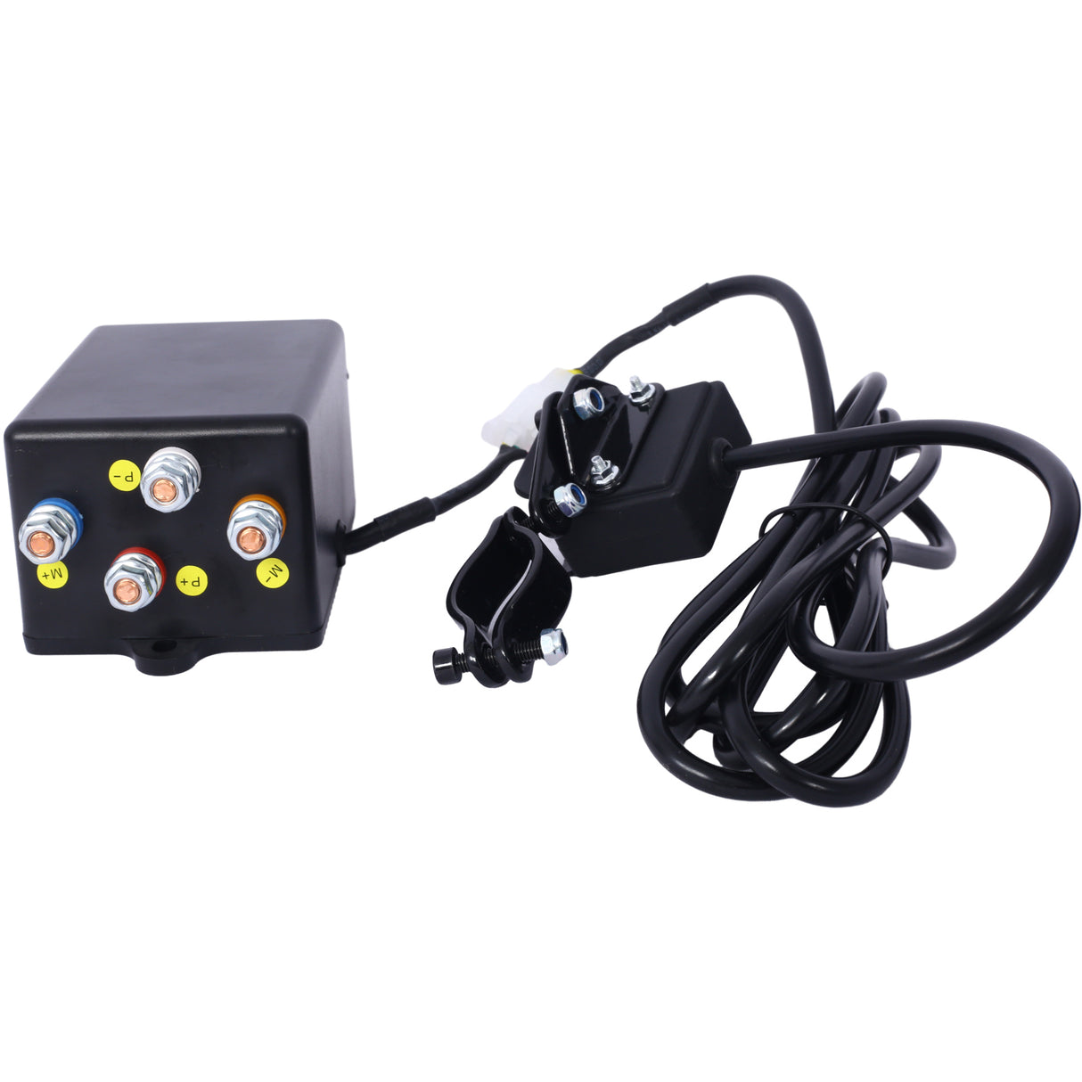 3500 lb Electric Winch 12V Waterproof Synthetic Rope Trailer with Wired and Wireless Remote