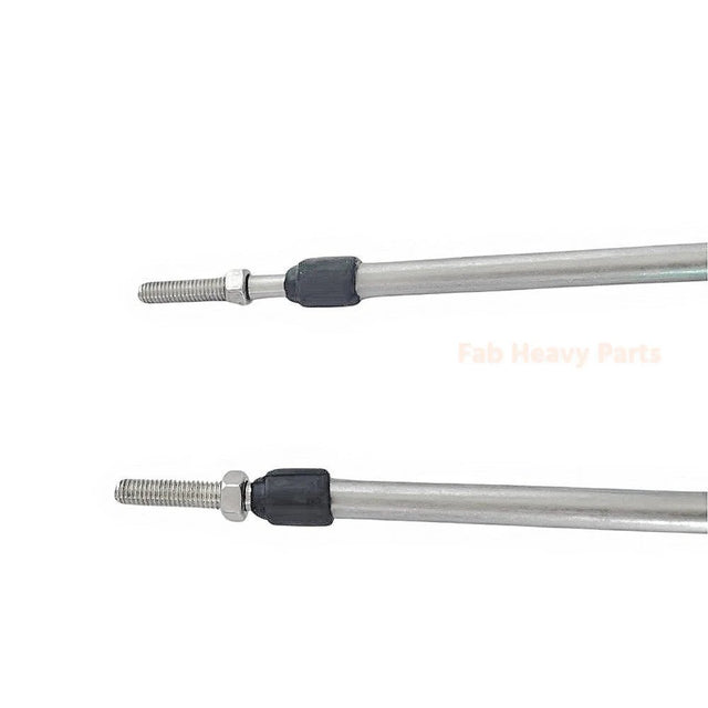 2PCS 11FT 3300/33C Universal Throttle Cable Fits for Yamaha Marine Boat Control - Fab Heavy Parts
