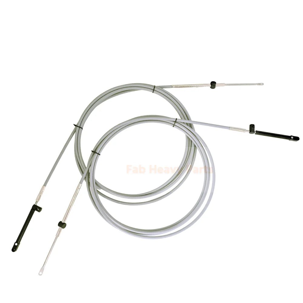 2PCS 15FT Shift Cable Throttle Cable 881170AXX Fits for Mercury Outboard Control box GEN I - Fab Heavy Parts