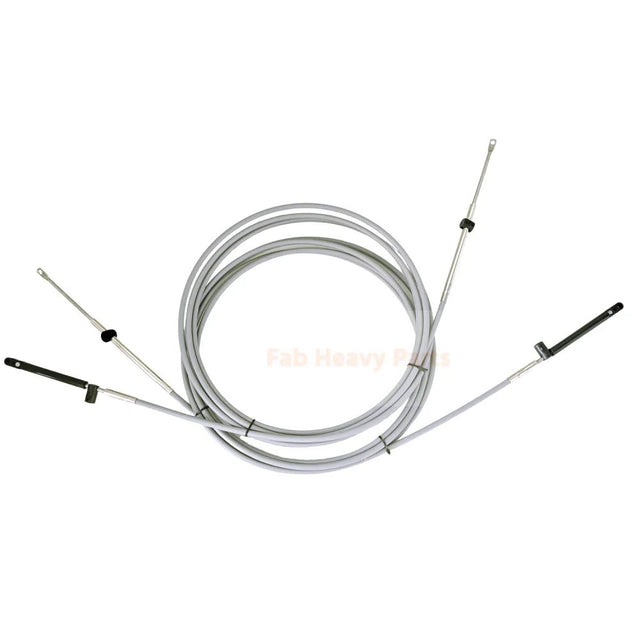 2PCS 18FT Shift/ Throttle Cable 881170AXX Fits for Mercury Outboard Control Box GEN I - Fab Heavy Parts