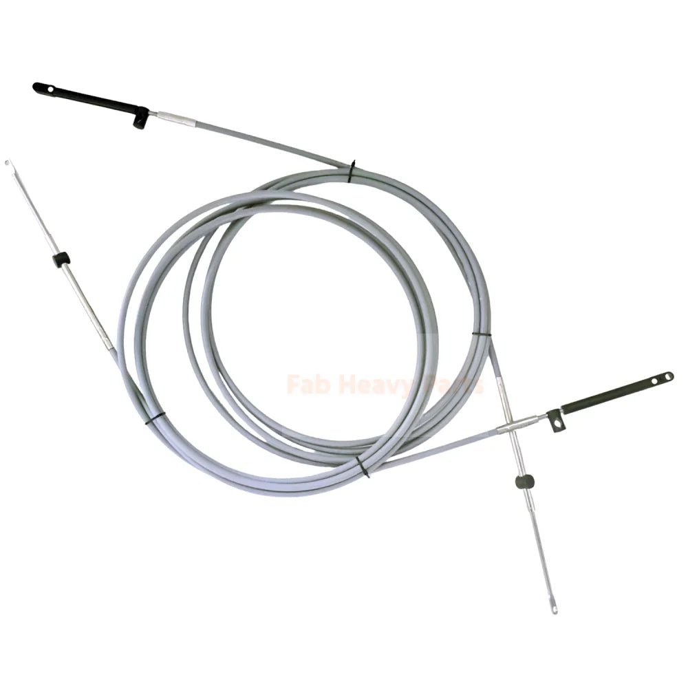 2PCS 18FT Shift/ Throttle Cable 881170AXX Fits for Mercury Outboard Control Box GEN I - Fab Heavy Parts