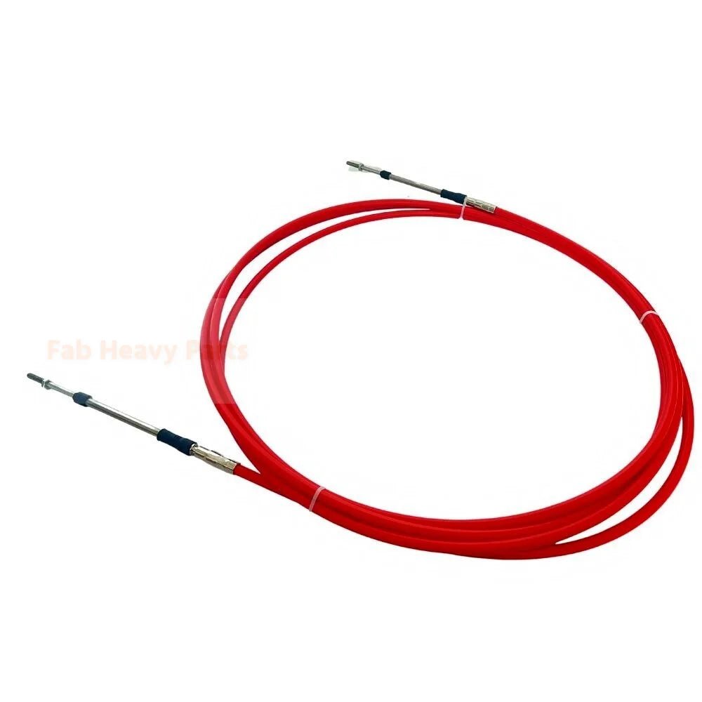 2PCS 20FT 3300/33C Throttle Cable Boat Control Cable Fits for Yamaha for Suzuki for Honda - Red - Fab Heavy Parts