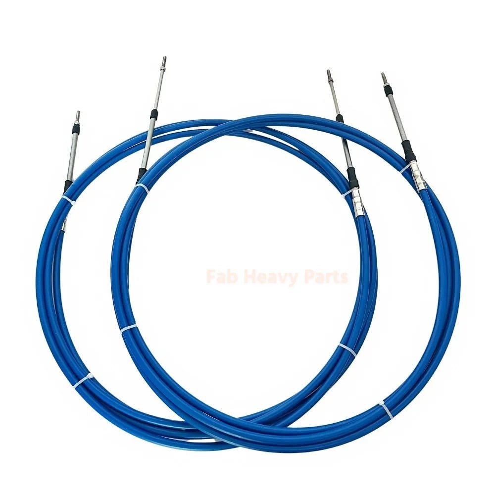 2PCS 21FT 3300/33C Universal Throttle Cable Fits for Yamaha Marine Boat Control - Fab Heavy Parts