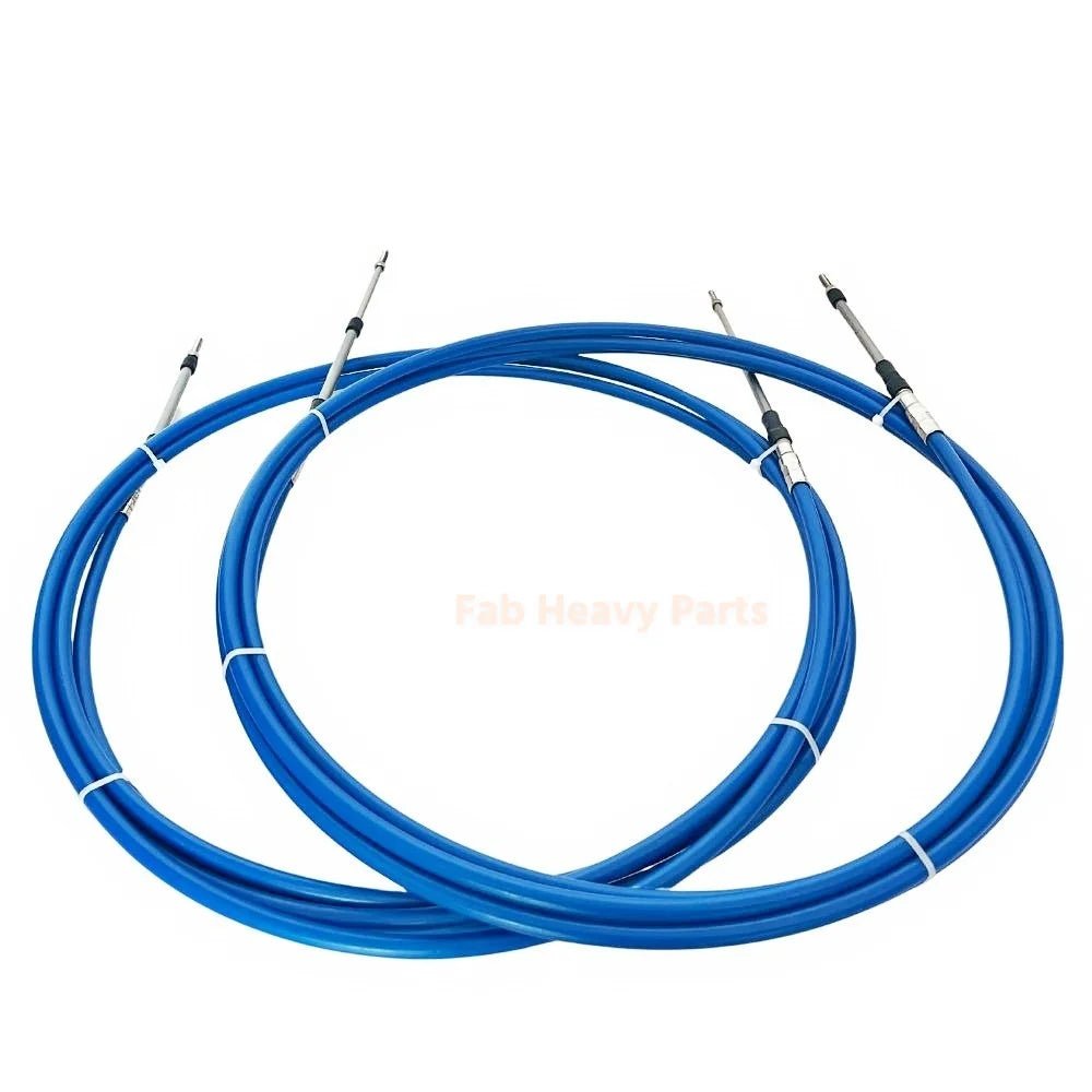 2PCS 21FT 3300/33C Universal Throttle Cable Fits for Yamaha Marine Boat Control - Fab Heavy Parts