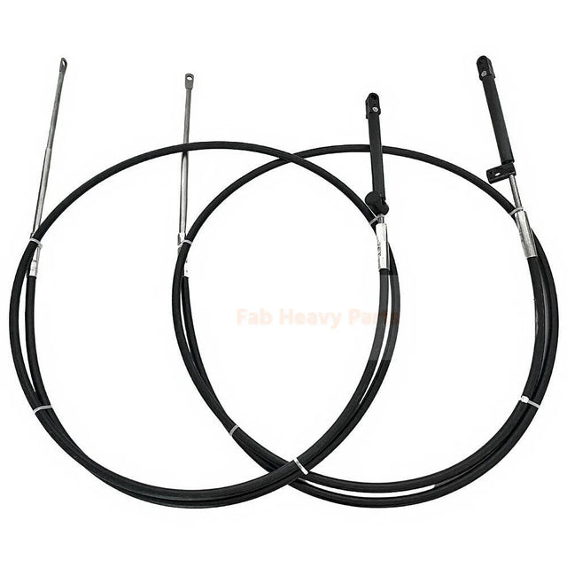 2PCS 8FT Shift/ Throttle Cable 881104A25 Fits for Mercury Outboard Control Box GEN II - Fab Heavy Parts