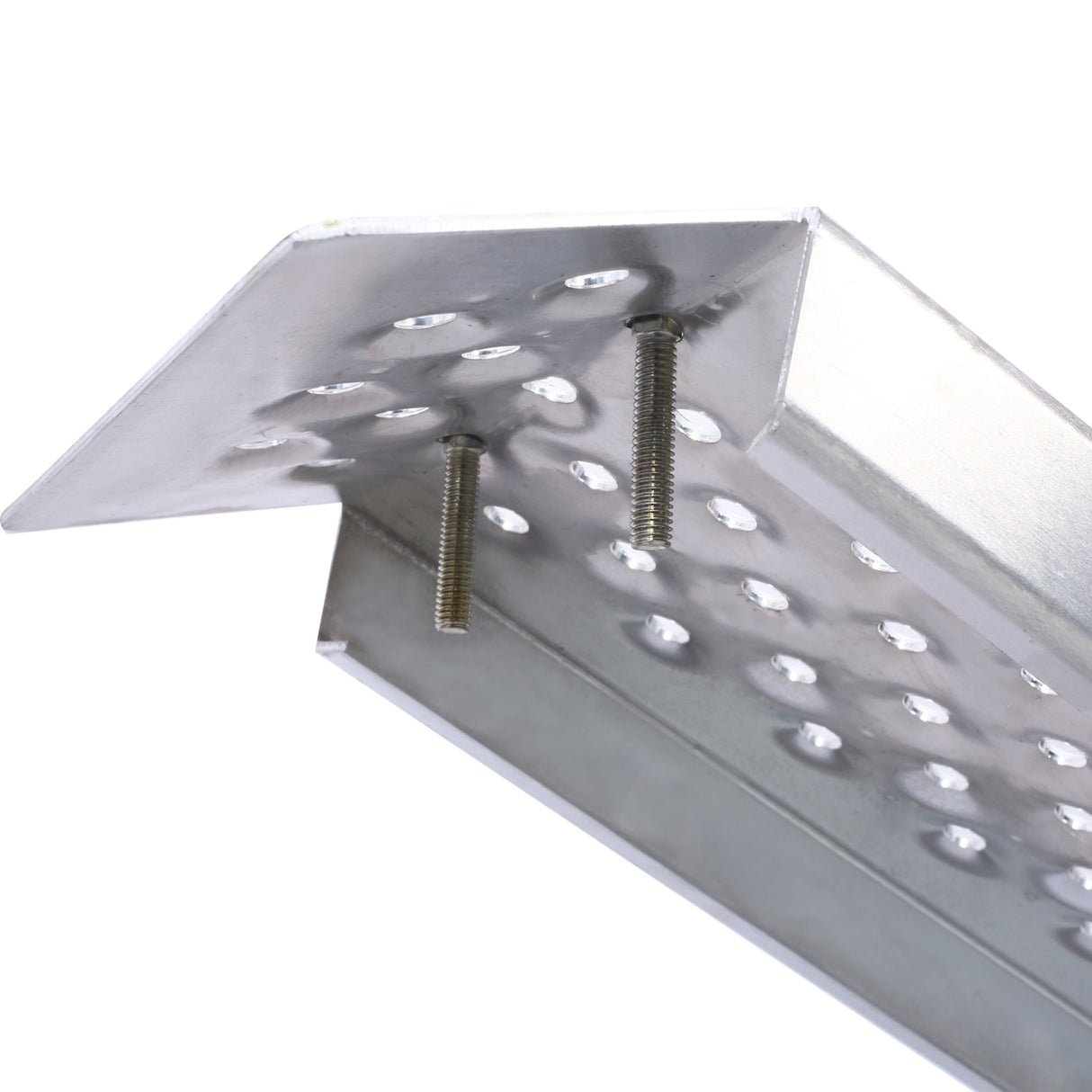 2PCS Aluminum Ramps 78"L x 8.5"W Lightweight Loading 880lbs/PR Capacity - Silver - Fab Heavy Parts