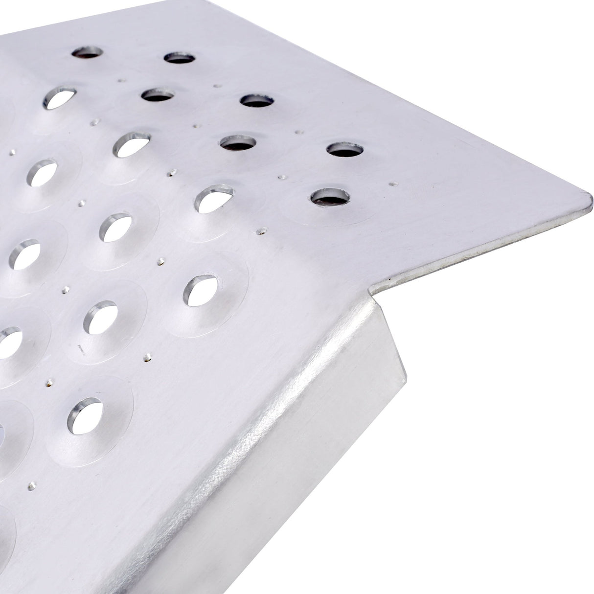 2PCS Aluminum Ramps 78"L x 8.5"W Lightweight Loading 880lbs/PR Capacity - Silver - Fab Heavy Parts