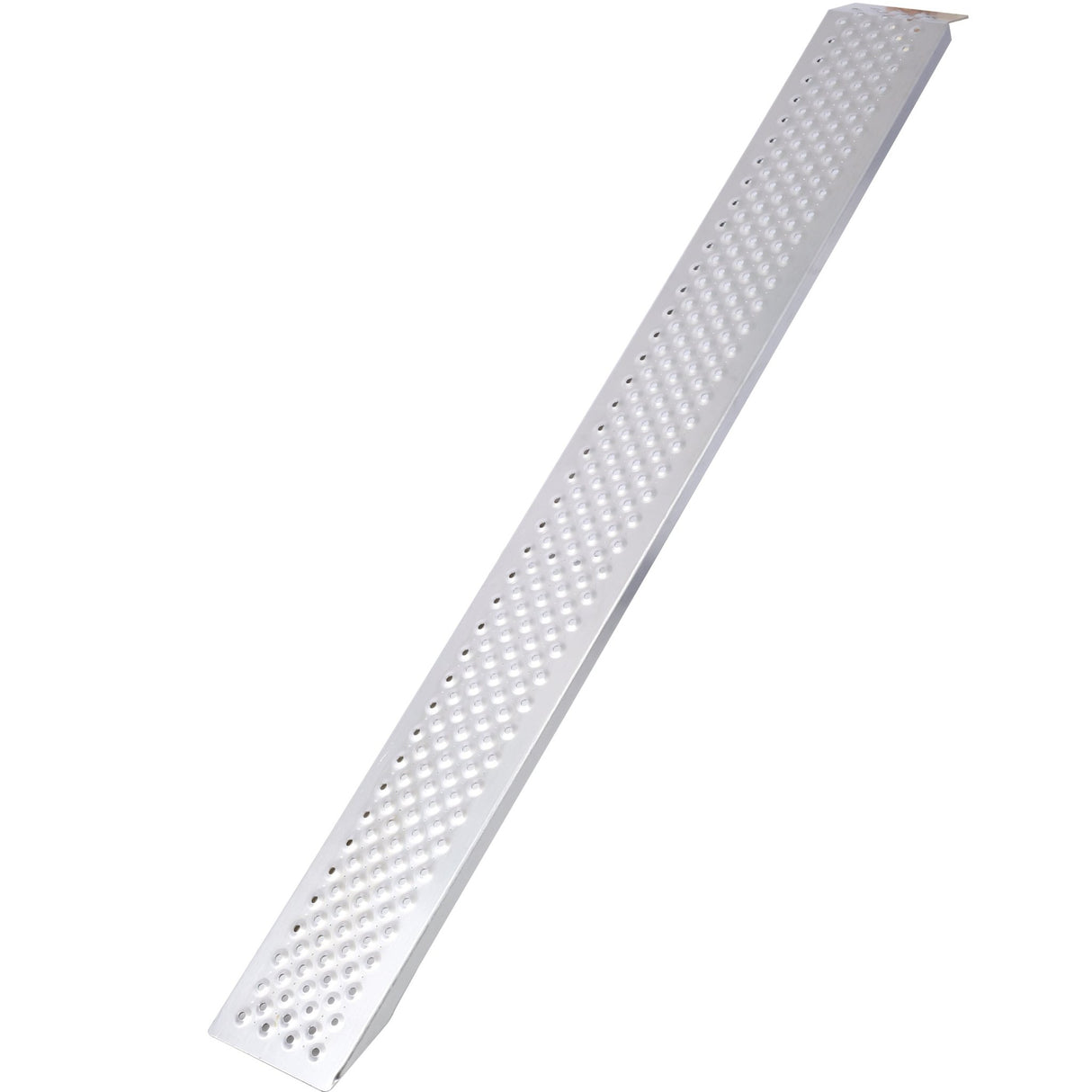 2PCS Aluminum Ramps 78"L x 8.5"W Lightweight Loading 880lbs/PR Capacity - Silver - Fab Heavy Parts