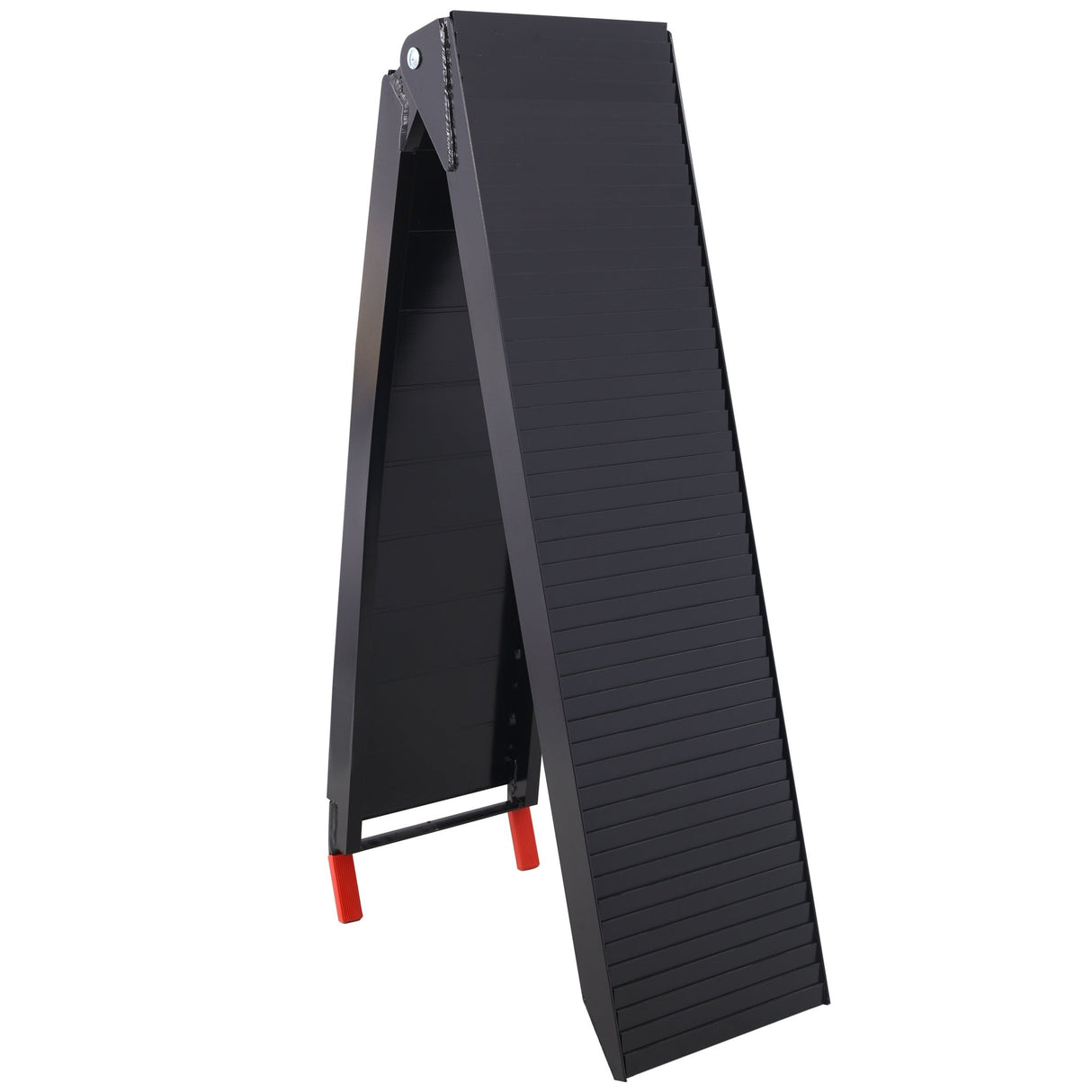 2PCS Truck Ramps 80"x12" Portable Loading Ramp 1500 LBS Capacity Aluminum Folding with Handle & Buckle - Black Coating - Fab Heavy Parts