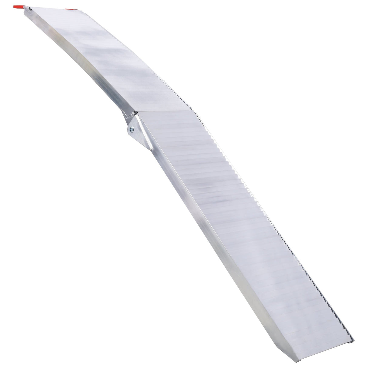 2PCS Truck Ramps 80"x12" Portable Loading Ramp 1500 LBS Capacity Aluminum Folding with Handle & Buckle - Silver - Fab Heavy Parts