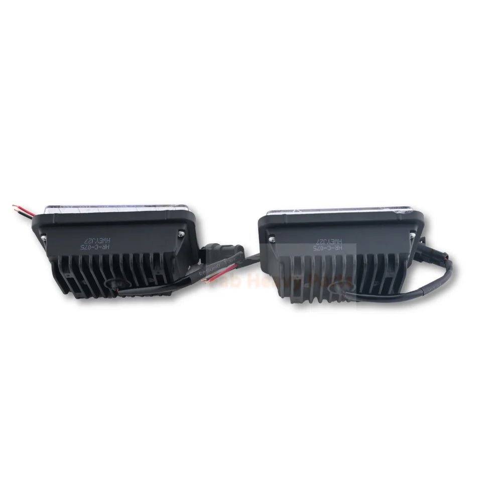 2X LED Headlight KV26918 AT345169 Fits For John Deere 250 270 317 320 328 260 280 313 - Fab Heavy Parts