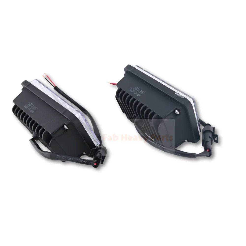 2X LED Headlight KV26918 AT345169 Fits For John Deere 250 270 317 320 328 260 280 313 - Fab Heavy Parts