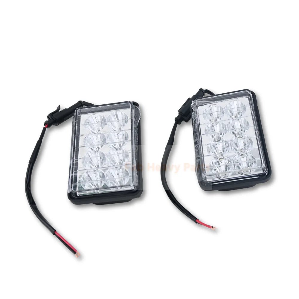 2X LED Headlight KV26918 AT345169 Fits For John Deere 250 270 317 320 328 260 280 313 - Fab Heavy Parts
