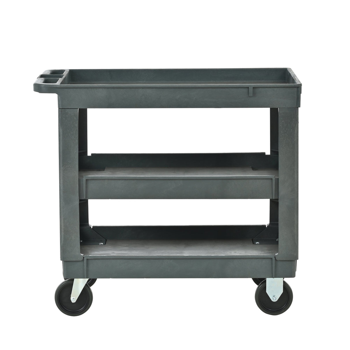 3 Layers Rolling Utility Cart with Wheels 600 LBS Heavy - Duty Capacity - Fab Heavy Parts