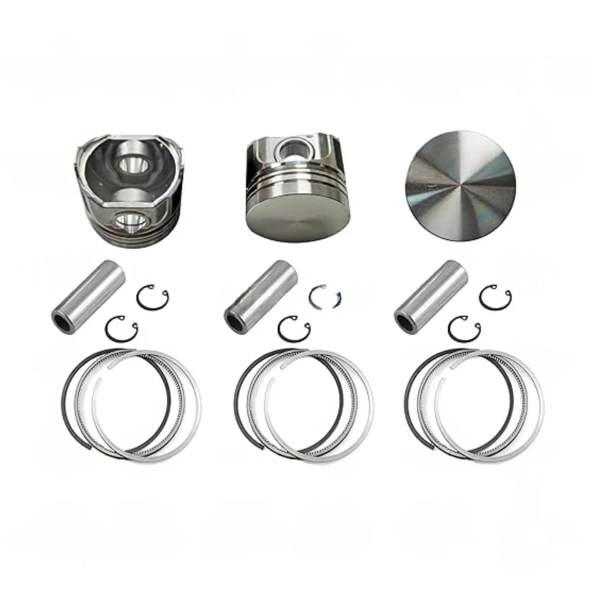 3 Pieces Piston Kit 15841-21110 for Kubota Engine D600 Tractor G3200 G5200H G-5500S Zero-Turn Mower Z400