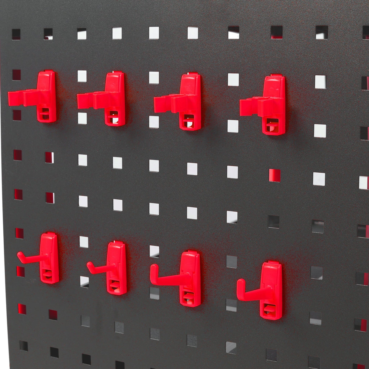 3 Tier Rolling Auto Detail Cart with Wheels & Bucket & Panel & Hook - Red&Black - Fab Heavy Parts