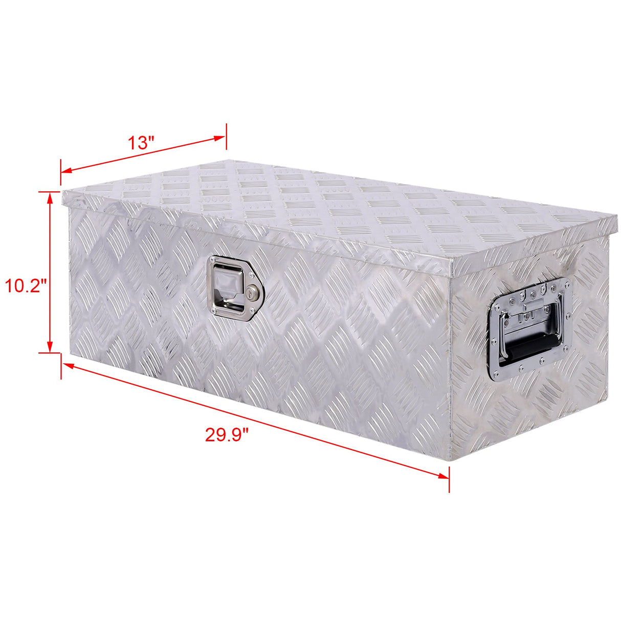 30 inch Truck Tool Box Aluminum Tool Box Heavy Duty w/Lock Keys - Silver - Fab Heavy Parts