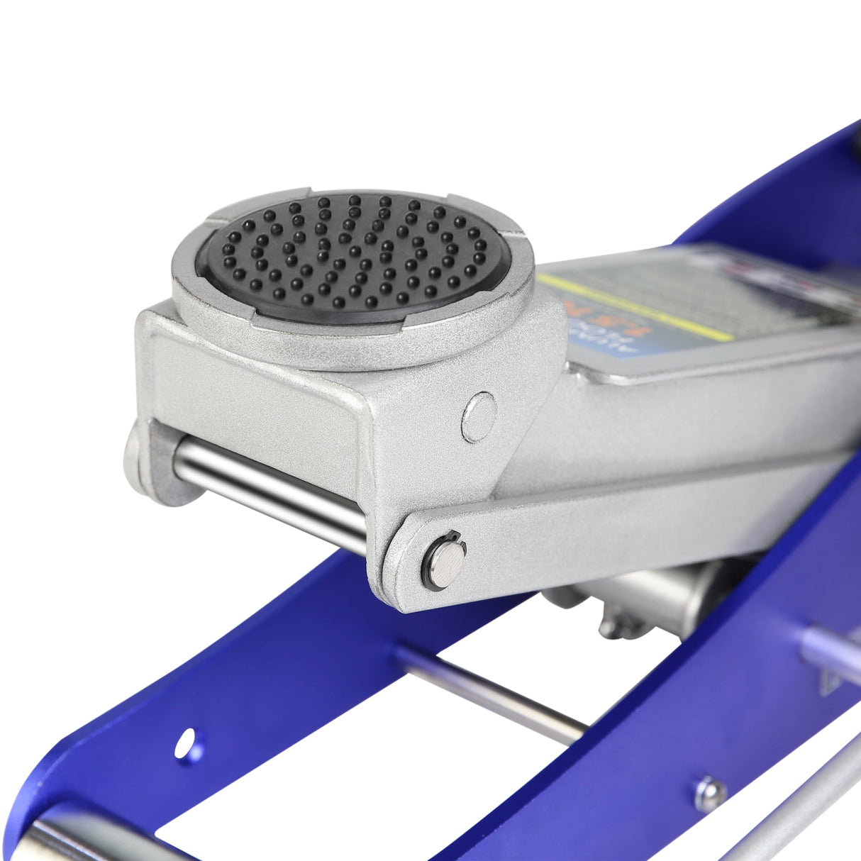 3,000 Lbs Hydraulic Low Profile Aluminum and Steel Racing Floor Jack with Dual Piston Quick Lift Pump - Blue - Fab Heavy Parts