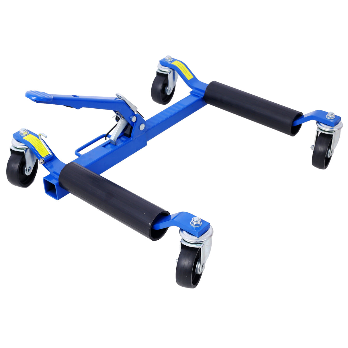 Set of 2 Wheel Dolly Car Skates Vehicle Positioning Hydraulic Tire Jack Ratcheting Foot Pedal Lift 1,250lbs--Blue