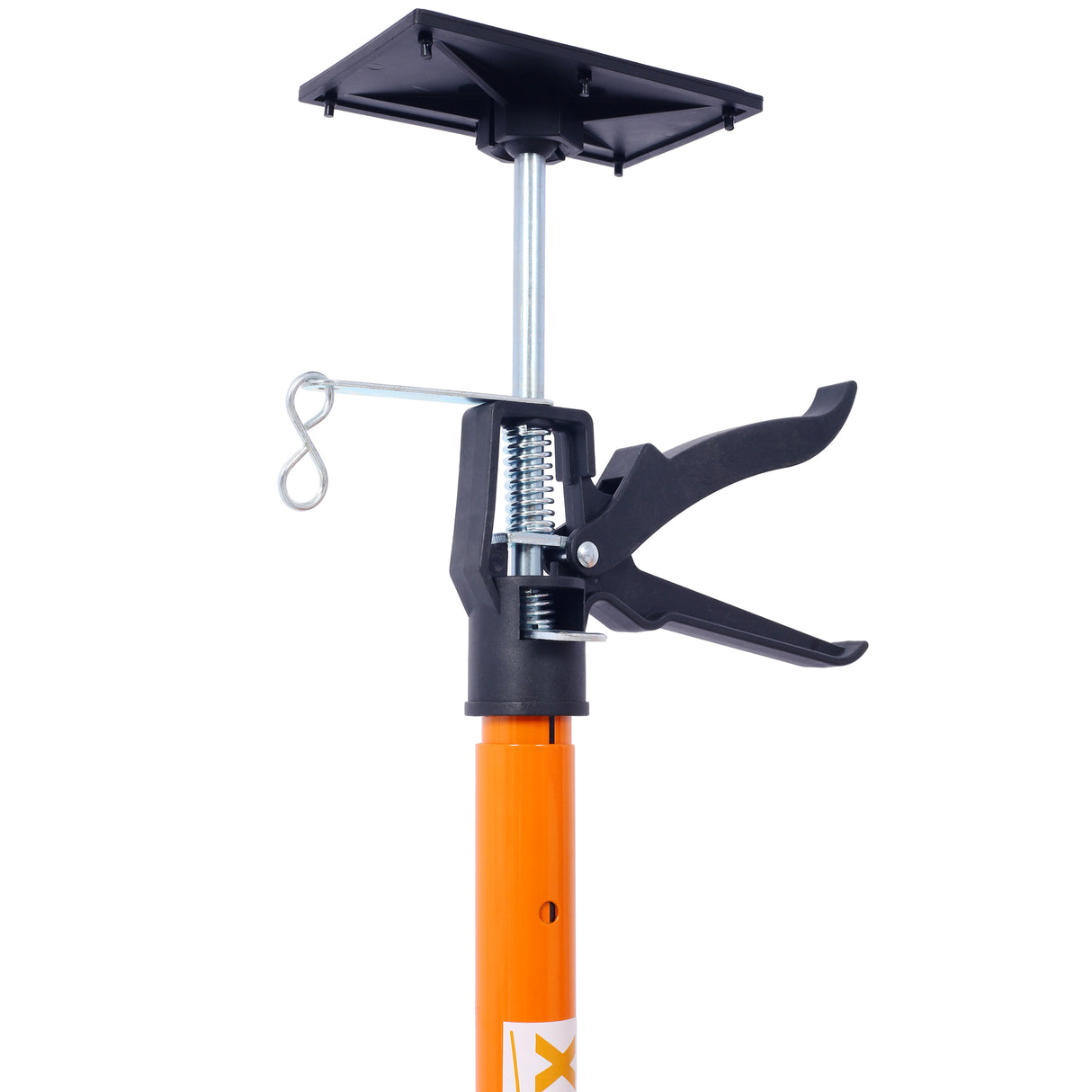 4 pack de support réglable en acier en acier 3rd Système à main pour les crics de cargaisons de cartes sèches Joues d'armoires pour l'installation des armoires s'étend de 45 à 114 pouces avec un sac de transport - Orange