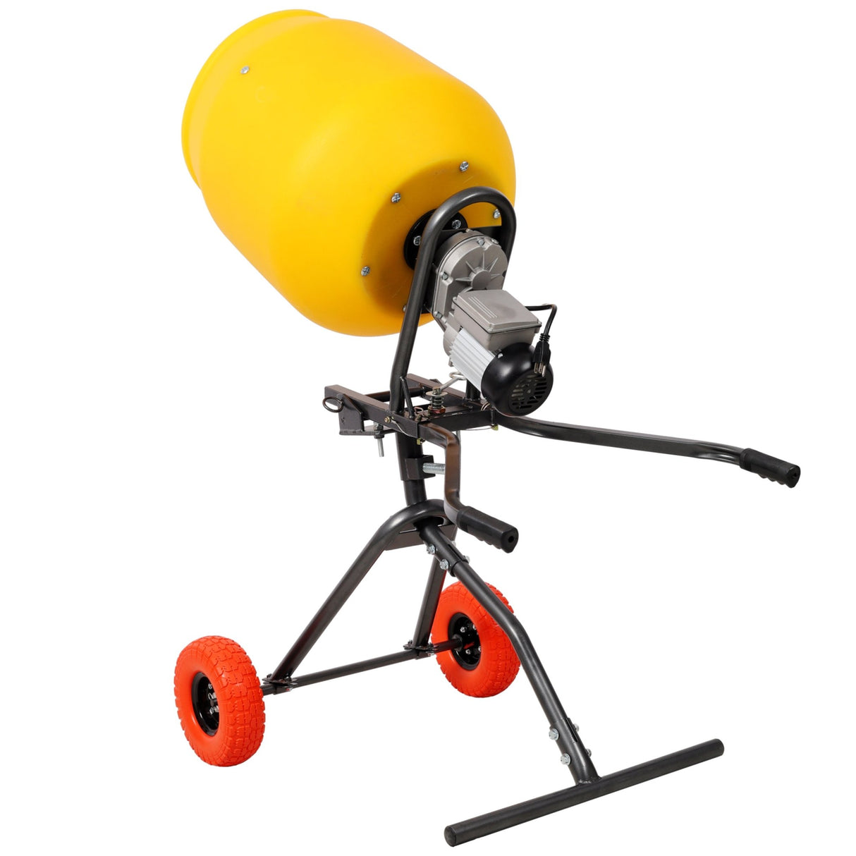 3.5 CUFT/100L Portable Electric Poly Drum Concrete Mixer, Heavy Duty Power Cement Mixing Machine, 115V/60HZ CSA Certificated - Fab Heavy Parts