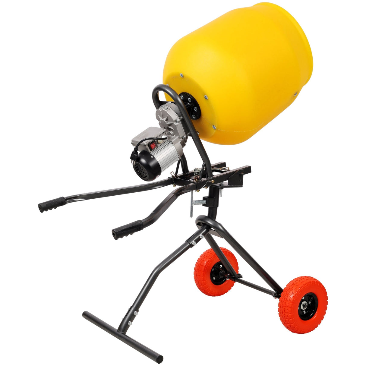 3.5 CUFT/100L Portable Electric Poly Drum Concrete Mixer, Heavy Duty Power Cement Mixing Machine, 115V/60HZ CSA Certificated - Fab Heavy Parts