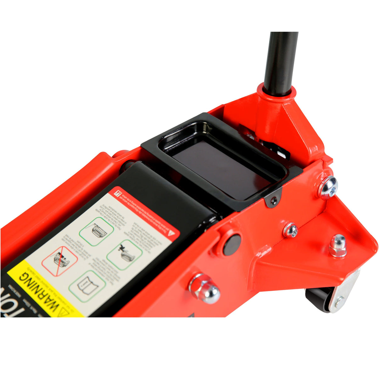 3.5 Ton Low Profile Heavy - Duty Steel Racing Floor Jack with Dual Piston Quick Lift Pump Lifting Range 4" - 21" - Fab Heavy Parts