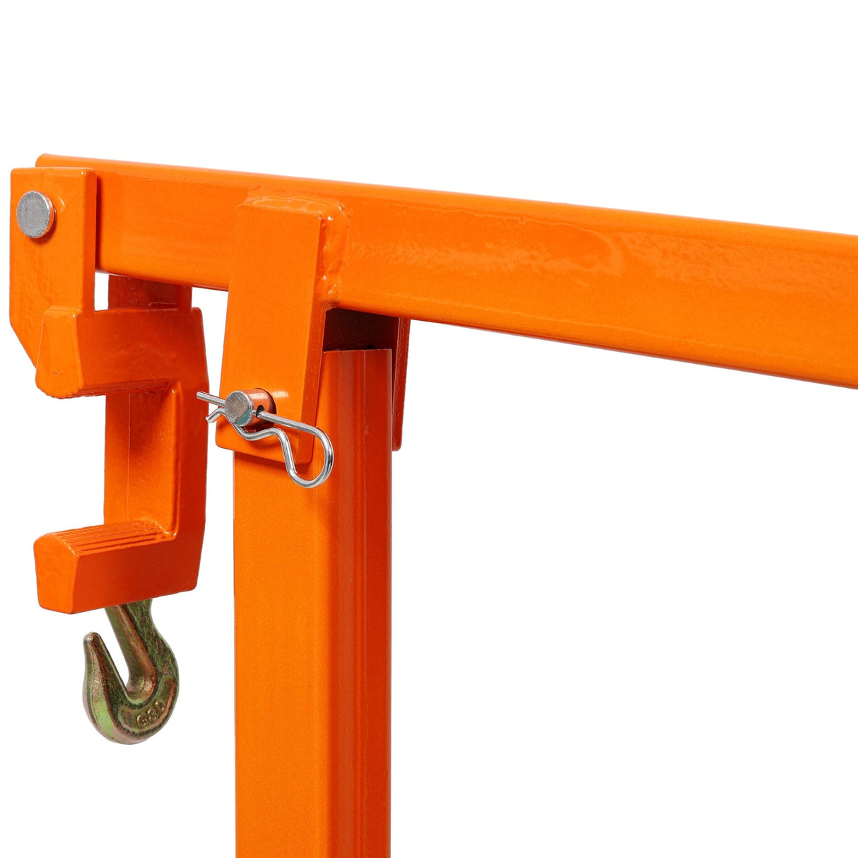 36" T Post Puller Fence Post Puller Heavy Duty Fence Post Puller with 47" Lifting Chain & T Post Puller Plate - Orange - Fab Heavy Parts