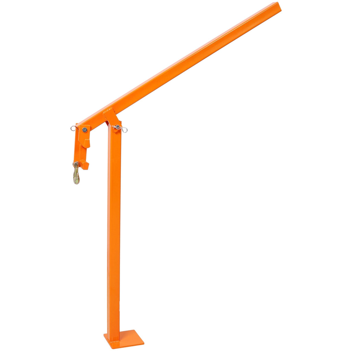 36" T Post Puller Fence Post Puller Heavy Duty Fence Post Puller with 47" Lifting Chain & T Post Puller Plate - Orange - Fab Heavy Parts