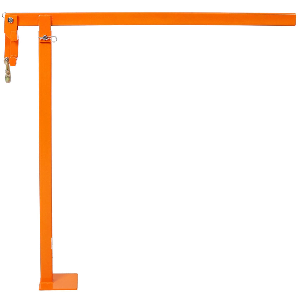 36" T Post Puller Fence Post Puller Heavy Duty Fence Post Puller with 47" Lifting Chain & T Post Puller Plate - Orange - Fab Heavy Parts