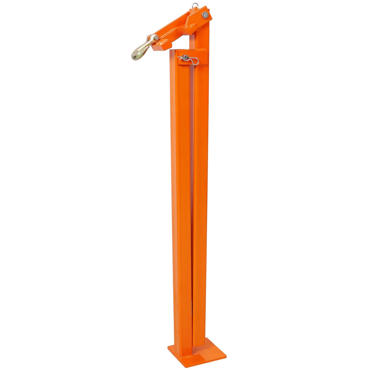 36" T Post Puller Fence Post Puller Heavy Duty Fence Post Puller with 47" Lifting Chain & T Post Puller Plate - Orange - Fab Heavy Parts