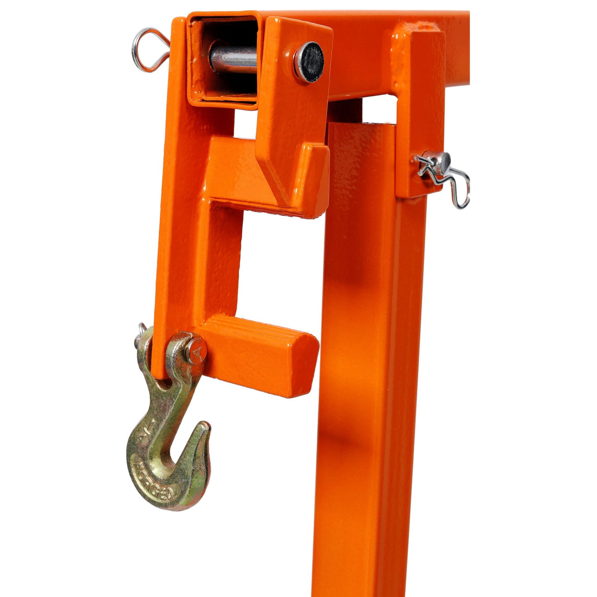 36" T Post Puller Fence Post Puller Heavy Duty Fence Post Puller with 47" Lifting Chain & T Post Puller Plate - Orange - Fab Heavy Parts