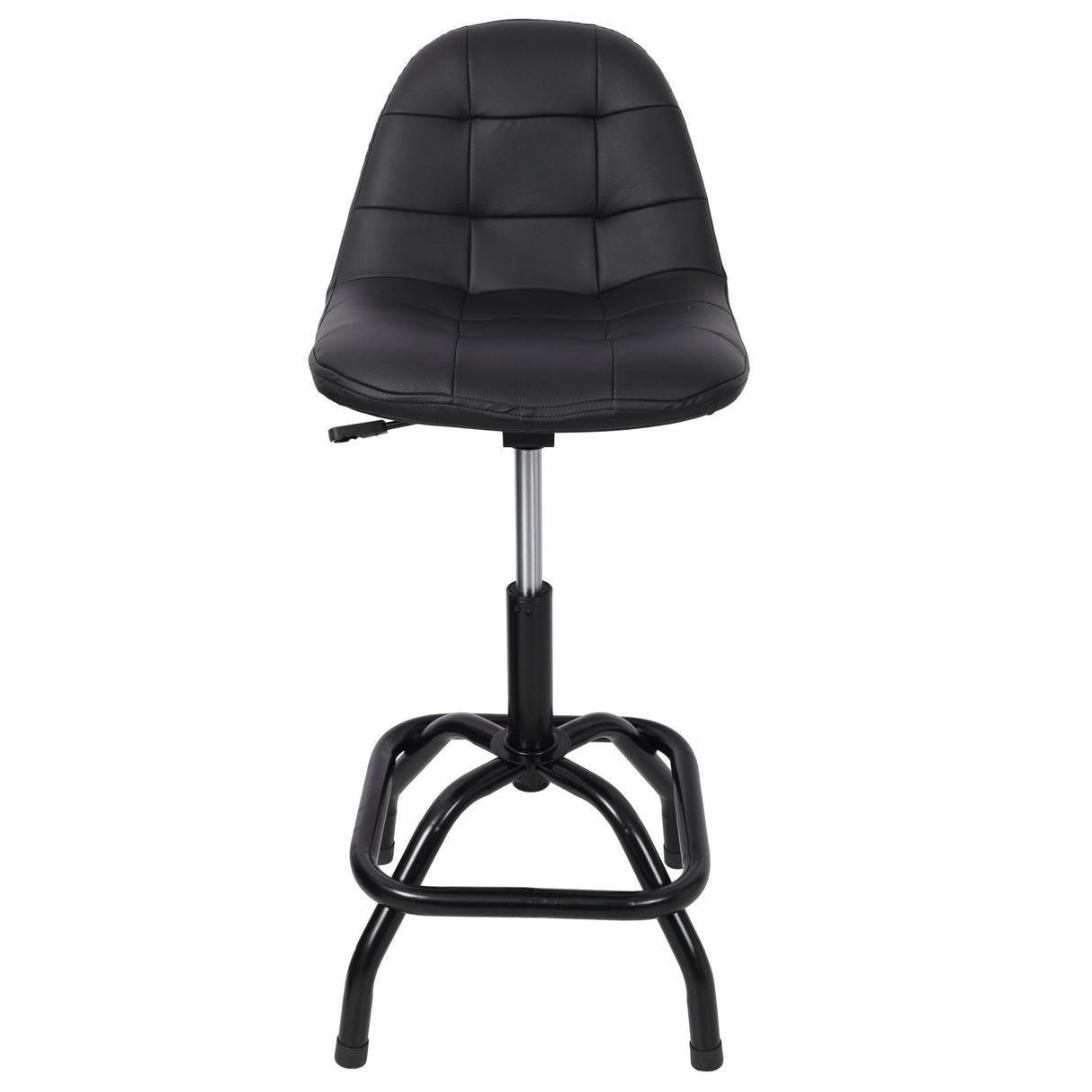 360° Swivel Adjustable Height Bar Stool with High Back Support Modern Counter Stool for Bar Shop Kitchen - Fab Heavy Parts