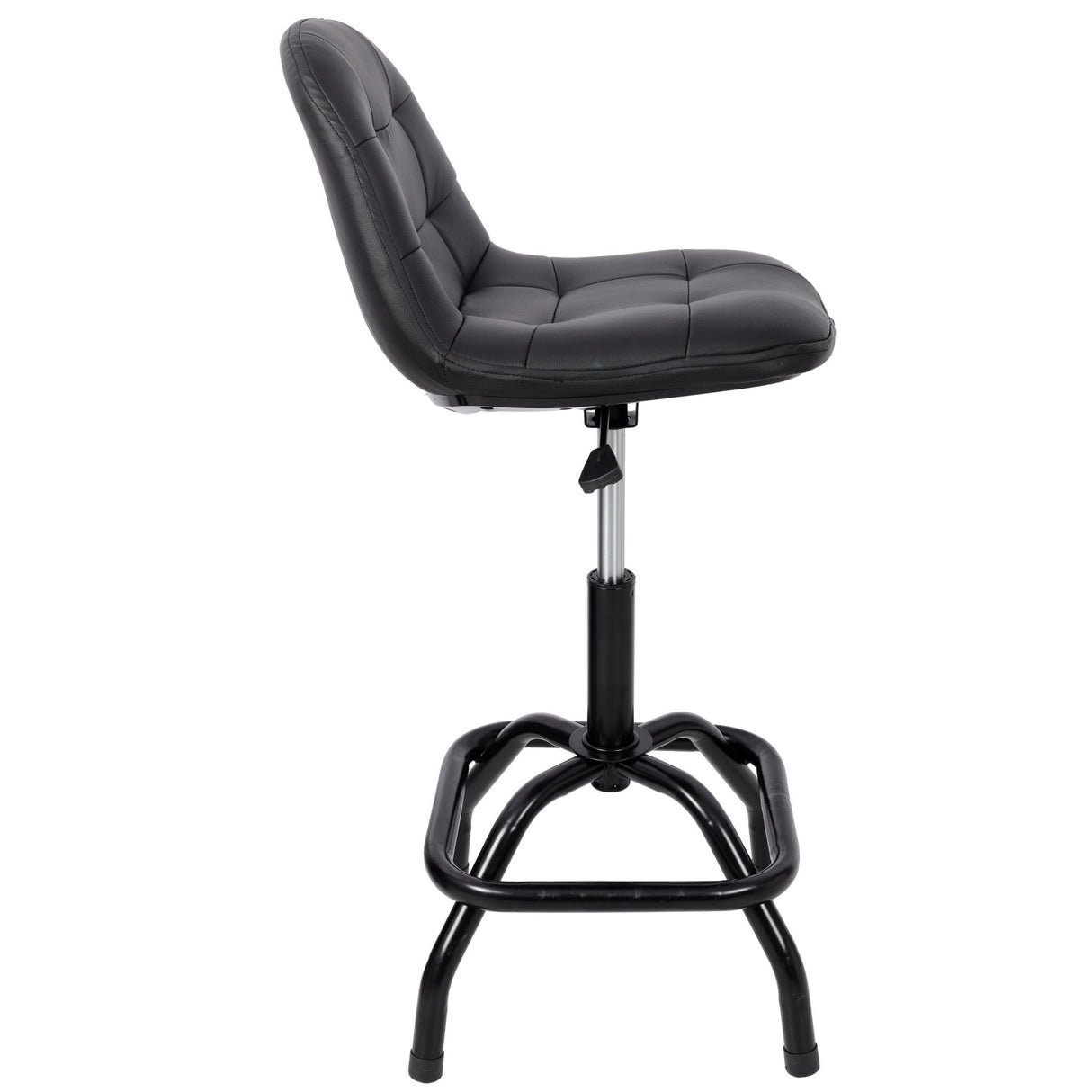 360° Swivel Adjustable Height Bar Stool with High Back Support Modern Counter Stool for Bar Shop Kitchen - Fab Heavy Parts