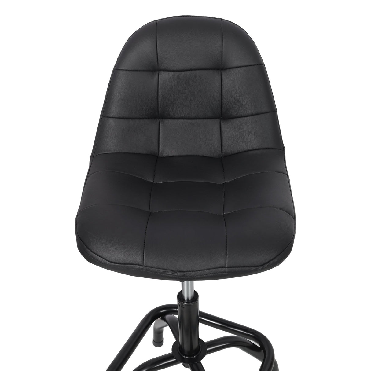 360° Swivel Adjustable Height Bar Stool with High Back Support Modern Counter Stool for Bar Shop Kitchen - Fab Heavy Parts