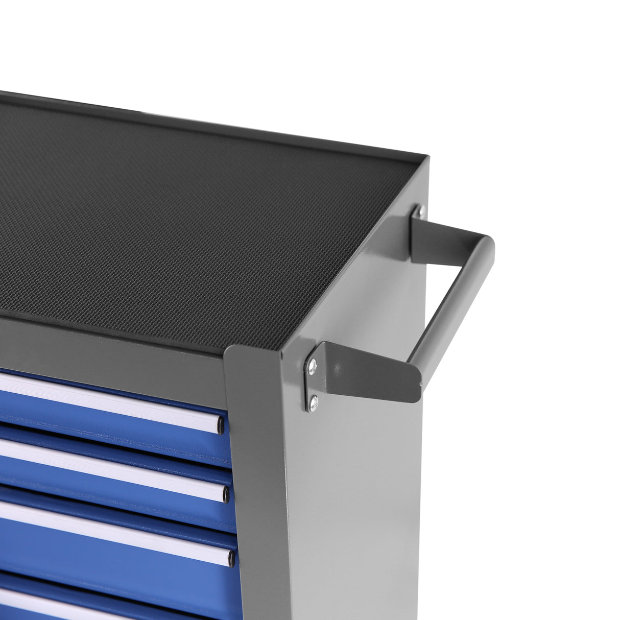 7ドロワーホイールを備えた多機能メカニックローリングツールチェストストレージキャビネット - ブルーグレー