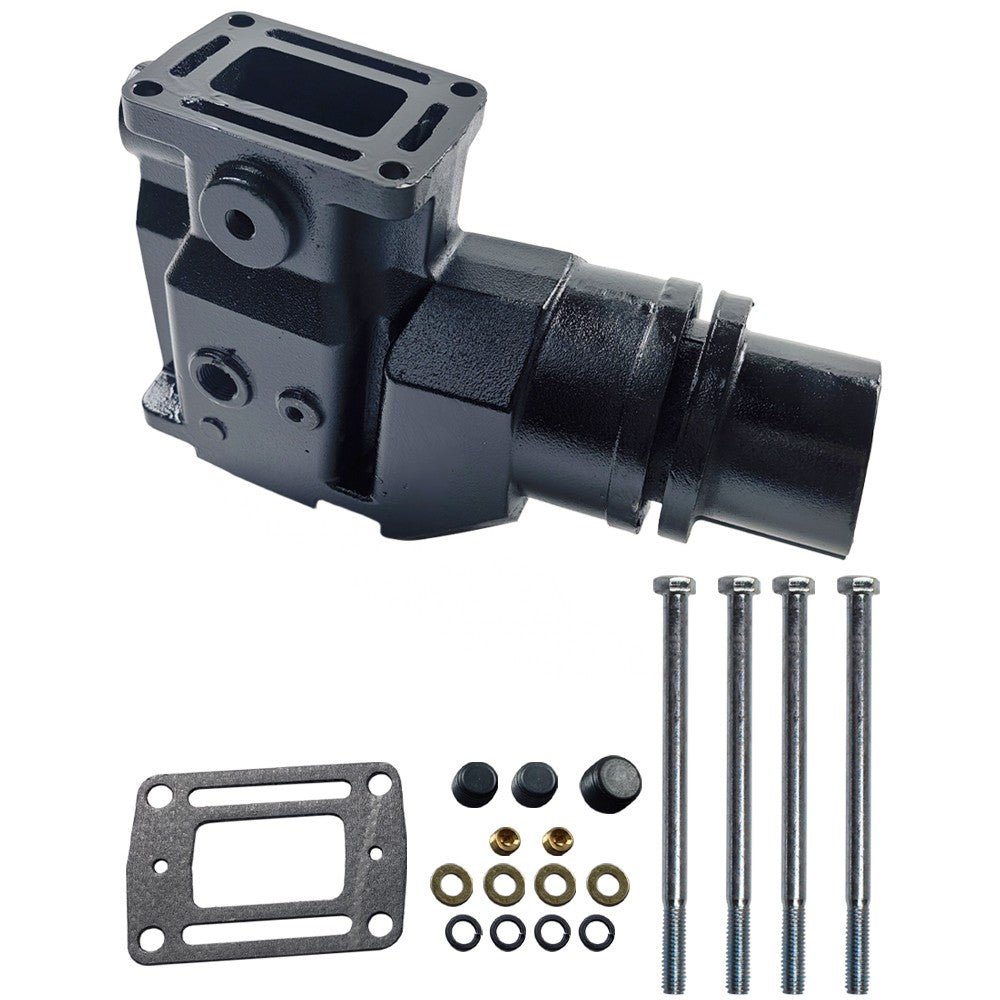 3850456 For Volvo Penta OMC Exhaust Riser Elbow 4.3 /5.0/5.7/5.8L 305 350 v6 v8 Manifold - Fab Heavy Parts